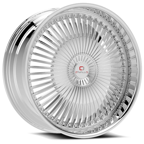 Cavallo CLV-41 18X8 5x100 5x114.3  35 Cb 74.1 Nano Chrome