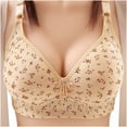 thumbnail image 4 of Sakmal Support Bralettes for Women Beige Lace Lift Lightly Lined T-Shirt Bras for Women L, 4 of 4