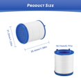 thumbnail image 2 of 10 Pieces Faucet Water Filter Element, Anti-Limescale Faucet Filter Element, Faucet Water Purifier PP Cotton Filter Element, for Kitchen, Bathroom, 2 of 5