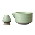 thumbnail image 2 of 2x set de matcha, cerámica, herramientas de fabricación artesanales utensilios de regalo chino para amantes del té Ceremonía del té set matcha tazón Verde, 2 of 8