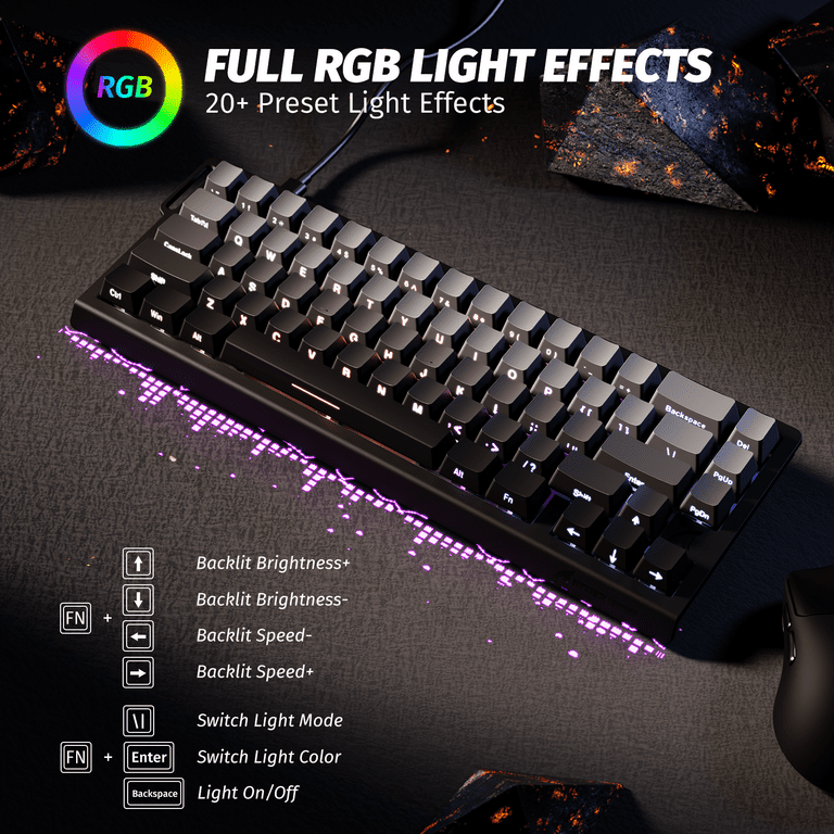 ATTACK SHARK X68HE Rapid Trigger Mechanical Gaming Keyboard 60