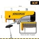 thumbnail image 5 of Polipasto Electrico Cable 20m Carga 100 A 200 Kilos 110v Kingsman 274444, 5 of 8