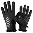 thumbnail image 6 of Winter Gloves for Women Men, Fleece-Lined Touchscreen Solid Color Waterproof Thermal Fuall Finger Gloves, Non-Slip Thermal Warm Motorcycle Ski Snow Gloves, Non-Slip Silicone, 1Pair(Grey,9.4x3.9"), 6 of 7