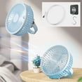 thumbnail image 2 of EUDIDV USB Fan Portable Fan Desktop, Strong Wind, Household Multifunctional USB Portable Ceiling Fan, Wall Mounted, New Remote Control Night, Rechargeable Mini Fan Portable, 2 of 5