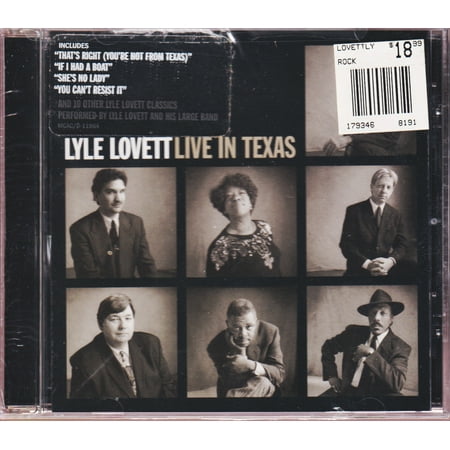 Live In Texas Lyle Lovett Audio CD NEW