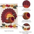 thumbnail image 5 of Thanksgiving Pilgrim Turkey Garden Flag 2 Sided, 5 of 6