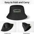 thumbnail image 3 of Worlds Best Grandpa Print Summer Bucket Hat for Women Men,Made In USA,Sun Hat For Golf Travel Beach Fishing Hat, 3 of 8