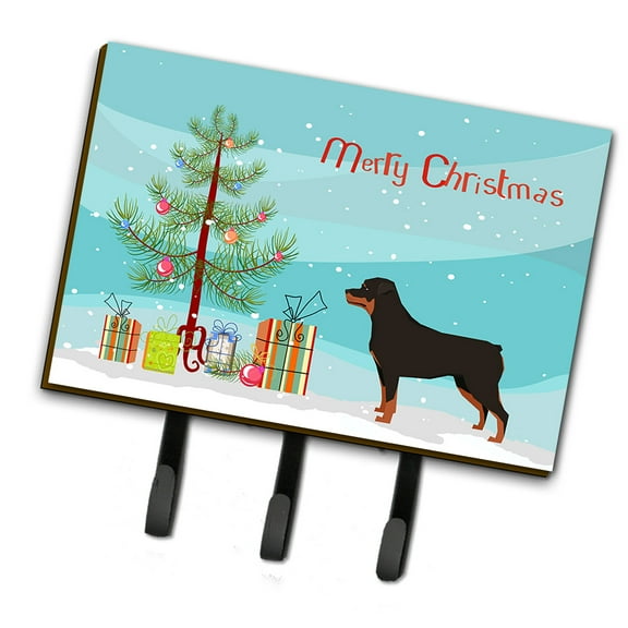 Rottweiler Christmas Tree Leash or Key Holder