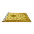 thumbnail image 2 of Ahgly Company Machine Washable Indoor Rectangle Medallion Yellow Traditional Area Rugs, 8' x 12', 2 of 4