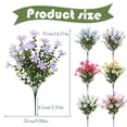thumbnail image 3 of Artificial UV Resistant Flowers Outdoor Fake Plants Flowers Star Jasmine White Greenery Plastic Flowers Farmhouse Plants Shrubs for Hanging Planter Garden Cemetery Grave Kitchen Decor, 3 of 8