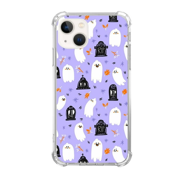 Cute Ghosts Case Compatible with iPhone 13 Mini,Unique Art Design TPU Bumper Cover Case