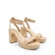 thumbnail image 3 of Sandalia DREAM PAIRS Plataforma Nude Tacón Ancho 8 cm, 3 of 8