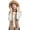 Brown, variant on Winter Faux Fur Fuzzy Trim Sherpa Hooded Scarf Cute 3-in-1 Scarf Hat Gloves Set for Women