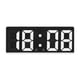 thumbnail image 2 of Reloj despertador electrónico, brillo ajustable, pantalla LED de calendario Reloj de gran número para el hogar, dormitorio, ancianos, adultos, regalos Blanco Soledad Despertador, 2 of 7