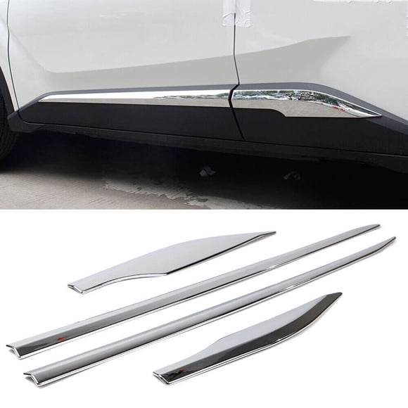 Chrome Car Door Guard Body Side Molding Cover Trim for Toyota C-HR CHR 2017-2021