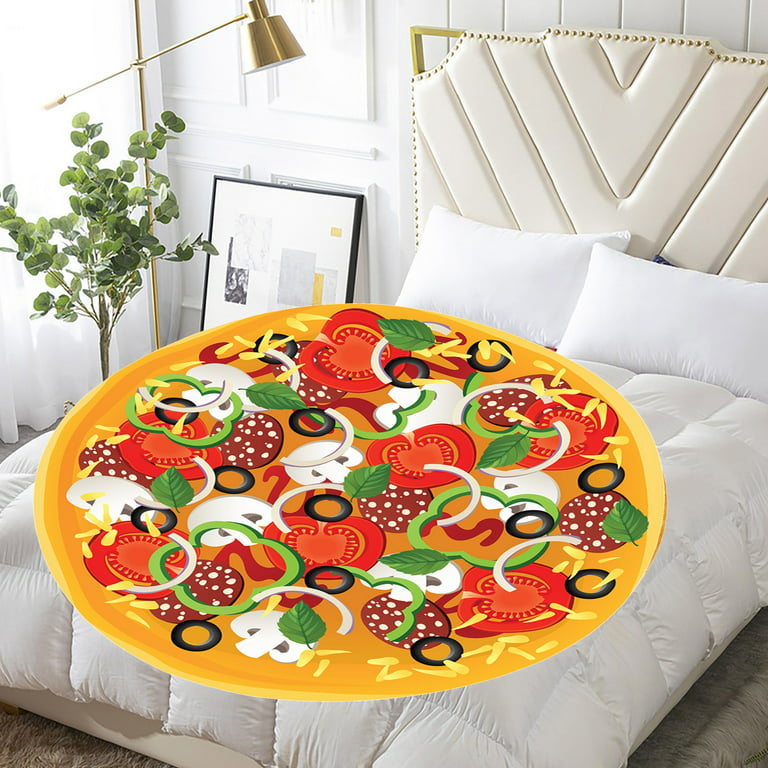 SDJMa 60 inch Pizza Blanket for Adult Kid, Food Blanket Pizza for