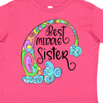thumbnail image 4 of Inktastic Best Middle Sister Colorful Rainbow Swirls Girls Toddler T-Shirt, 4 of 5