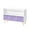 White+Purple, variant on Tcbosik Bookcase with 3 Collapsible Fabric Drawers, MDF Storage Bookshelf with Pine Legs for Home Organizer, 35.43"L x 11.02"W x 23.62"H (White+Gray)
