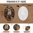 thumbnail image 3 of Dark Academia Canvas Wall Art Red Fox Ornate Floral Botanical Dark Oval Framed Canvas Prints Vintage Wall Hanging Decor for Home Decorations 8.6"x11.4", 3 of 7