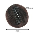 thumbnail image 3 of Bradem Pince à Perruque Femme Tête Naturelle - Conception Attrape-Bourgeon pour Cheveux, Accessoire de Perruque, 3 of 5