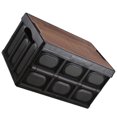 thumbnail image 4 of Folding Storage Bin with Lid for Closet Organization Black PP Material 12.5 x 10 x 8 Inches, 4 of 5