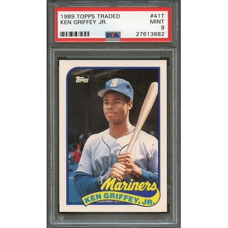 1989 topps traded #41t KEN GRIFFEY JR seattle mariners rookie card PSA