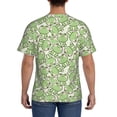 thumbnail image 3 of Vsdgher Cute Frog Print Men's Dry Fit Mesh Athletic Shirts Moisture Wicking Tennis T-Shirt Tops, 3 of 9