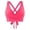 A-Pink78, variant on Women's Bikini Top Knot Front Underwire Push Up Tie Crisscross Back Swim Crop Top Stylish Beachwear Swimwear