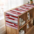 thumbnail image 6 of Table Runners 70 Inches Long Dress Scarves, Red Pink Gray Stripes Farmhouse Coffee/Dining/Kitchen Table Decor, Holiday Table Runner, Modern Abstract Minimalist Retro 13x70 Inch, 6 of 9