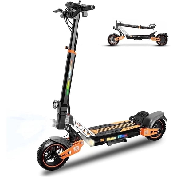 JUN LING Electric Scooter -1000W Motor 10" Off Road Tires, up to 28MPH and 31Miles Range, Foldable E Scooter for Adults & Teen