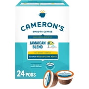 Cameron's Coffee Jamaican Blend K-Cup Coffee Pods, Medium-Dark Roast, 24 Count for Keurig Brewers