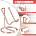 thumbnail image 3 of 2 piece metal business card holder for desk, mobile phone stand, elegant line business card display holder stand, office, 3 of 5
