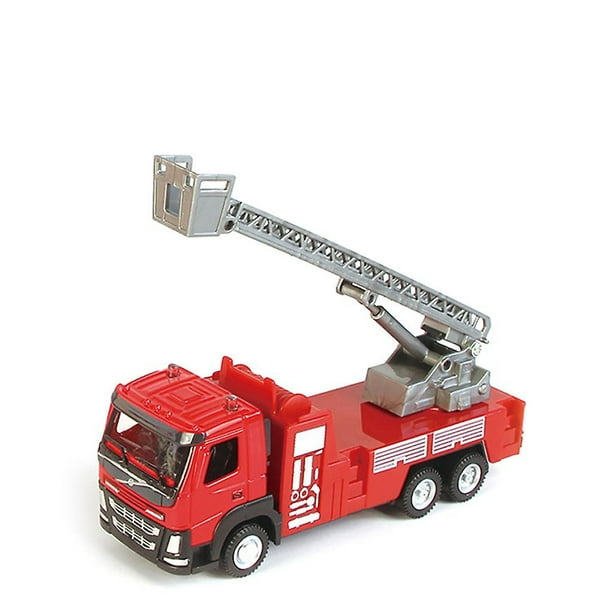 Camión de bomberos de aleación de juguete de simulación 1:50 para niños