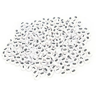 Frehsky valentine ornaments 100pcs/pack Acrylic Number Loose Beads