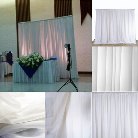 Hot Sale 7 9ftx4 9ft White Wedding Party Backdrop Curtain Drapes