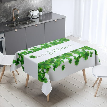 

Gaiseeis Green Shamrocks-Table Cloth St Patrick S Day Tablecloth Shamrock-Spring B