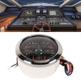 thumbnail image 1 of Aramox Multifunctional Gauge, 4in1 85mm Guage Multifunction Fuel Level Oil Pressure Water Temp Volt Meter DC 9-32V for Car RV Boat Motorcycle, 1 of 7