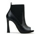 thumbnail image 1 of Botines Para Mujer Tipo Tacones Altos de Piel Negros, 1 of 5