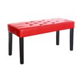thumbnail image 1 of CorLiving Fresno 12 Panel Tufted Leatherette Bench, 1 of 3
