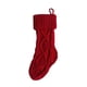 thumbnail image 1 of Matsuzay Calcetín de Navidad Calcetín de punto Bolsas de dulces de Santa Titular de regalo grande Decoración colgante de árbol de Navidad Kits de decoración para fiestas Rojo Matsuzay HA000739-01, 1 of 6