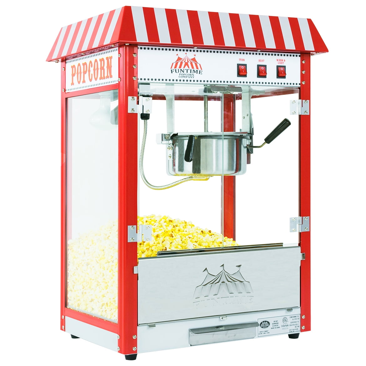 Funtime FT8000CP 8 OZ Commercial Carnival Bar Style Popcorn Popper