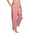 thumbnail image 6 of Salouo Puppy Peeking Through Pink Print Women's Pajama Pants Casual Loose Sweatpants PJs Flowy Pants Drawstring Palazzo for Women Wide Leg Pants Lounge Pajama -X-Large, 6 of 8