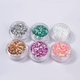 thumbnail image 4 of 6 Colors Chunky Glitter Nail Sequins Iridescent Flakes Colorful Mixed Nail Art mermaid Makeup, 4 of 4