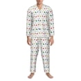 thumbnail image 3 of Fotbe Happy Graduation Pijama de Hombre con Estampado de Manga Larga, Conjunto de 2 Piezas, Ropa de Dormir Suave y Cómoda con Bolsillos-Large, 3 of 7