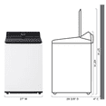thumbnail image 4 of LG WT8600CW 27-inch 5.5 Cu. Ft. Mega Capacity Top Load Washer, Wifi, White, 4 of 8