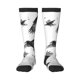 thumbnail image 1 of Fotbe Monochrome Flying Ravens Calcetas Divertidas Estampadas para Hombre y Mujer, Calcetas de Algodón hasta la Rodilla para Caminar, Correr, Enfermería y Embarazo, 1 of 6