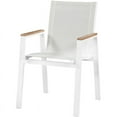 thumbnail image 3 of Meridian Furniture Nizuc Off White Fabric Outdoor Patio Dining Chair (Set of 2), 3 of 7