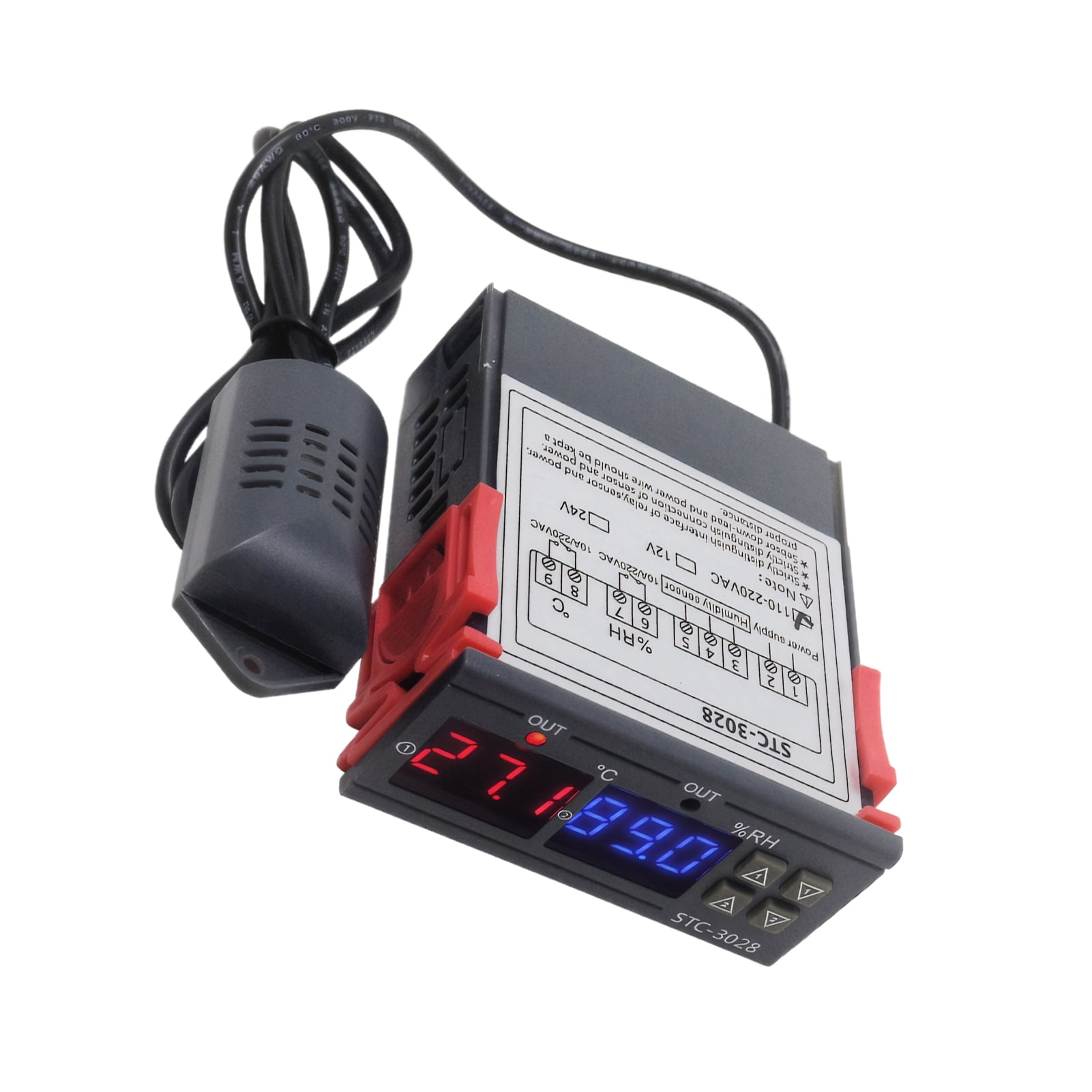 Naiovety Termostato digital dual con termostato de instrumento de ...