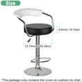 thumbnail image 2 of 2Pcs Bar Stool Covers Round Chair Cover, Round Barstool Seat Covers for Chairs, Waterproof Circle Chair Cover with Elastic Bands for 12-14inch, Coffee, 2 of 7
