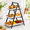 E-black Stand-10+12+14 Inches, variant on Ceramic Serving Platters Set Of 4 9.8 In Black Rectangular Plates